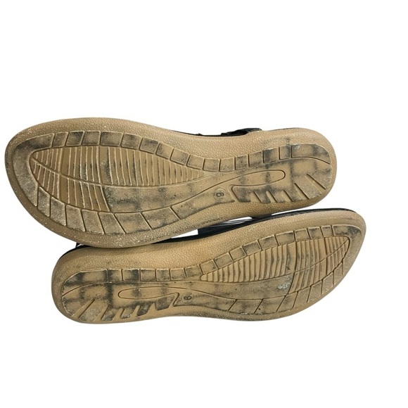 Ashley Blue Comfortable Flat Sandals With Rhinestone Decor,Soft Sole,Black Sz. 9 - Picture 7 of 11